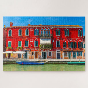 Mooie gevel van een paleis in Venetië Legpuzzel