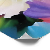 Mooie geverfde bloemen poster (Hoek)