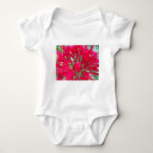 Mooie Geweldige rode bloemen Baby Creeper Romper (Voorkant)