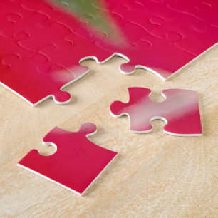 Mooie Geweldige rode bloemen puzzel