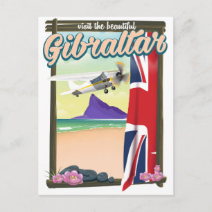 Mooie Gibraltar Reisposter Briefkaart