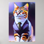 Mooie Ginger Cat Boss D Poster (Voorkant)