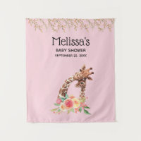 Mooie Giraffe Waterverf Moeder & Baby Baby Shower