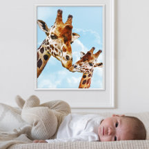 Mooie Giraffen Kinderkamer Poster