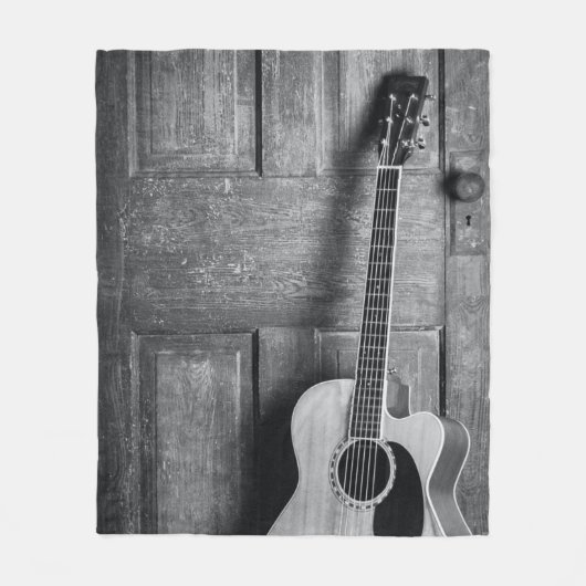 Mooie gitaar fleece deken (Voorkant)