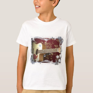 Mooie gitaar met een Afrikaans motief T-shirt