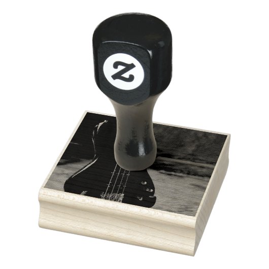 Mooie gitaar 	rubberstempel (Stempel)