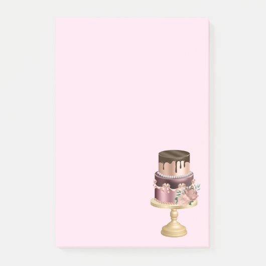 Mooie glanzende Glam Party Cake Post-it® Notes (Voorkant)