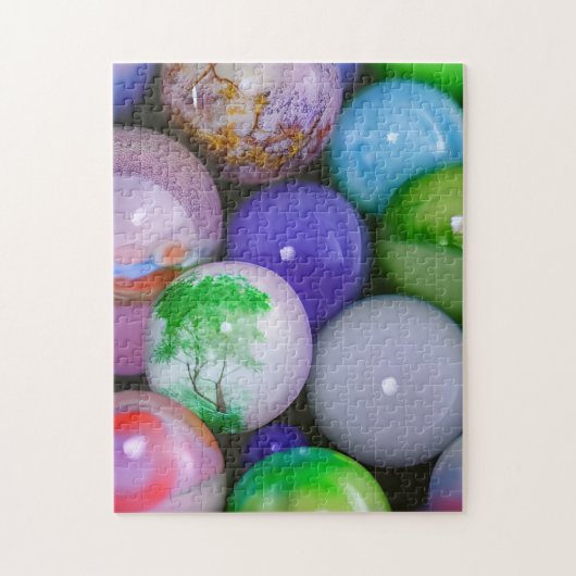 Mooie glasscherven - kalme kleuren die minder bela legpuzzel (Verticaal)