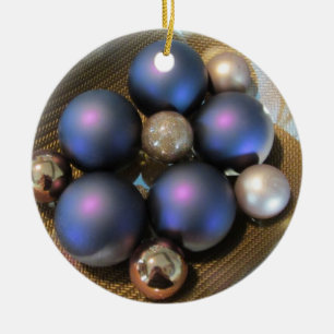 Mooie glazen ballen keramisch ornament