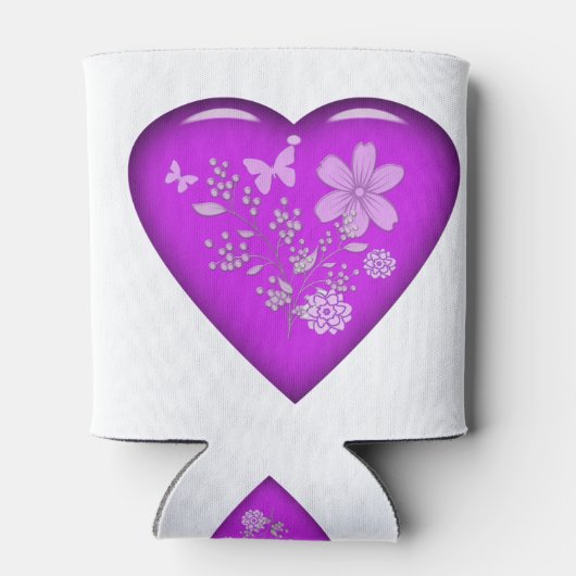 Mooie glazen flessenhart blikjeskoeler (Achterkant)