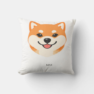 Mooie glimlachende Shiba Inu op maat gemaakte acce Kussen