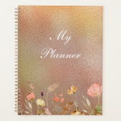 Mooie Glossy Flowers Planner (Voorkant)