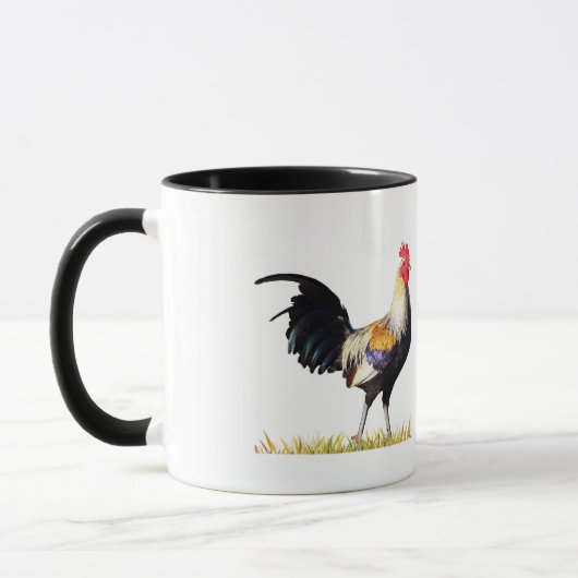 Mooie Golden Duckwing American Gamcock Rooster Mok (Links)