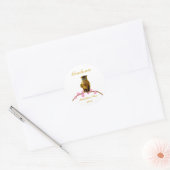 Mooie Golden Owl Afstuderen Sticker (Envelop)