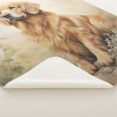 Mooie Golden Retriever Sherpa Deken (3/4)