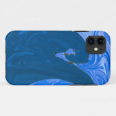 Mooie golven Abstracte schilderende wandkunst Case-Mate iPhone Case (Achterkant (horizontaal))