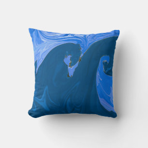 Mooie golven Abstracte schilderende wandkunst Kussen