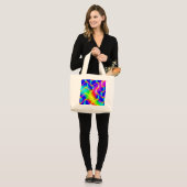Mooie golven grote tote bag (Voorkant (model))