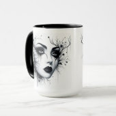 Mooie Gothic Woman Mok (Voorkant links)