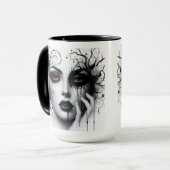 Mooie Gothic Woman Mok (Voorkant links)