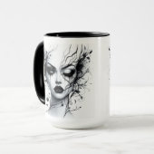 Mooie Gothic Woman Mok (Voorkant links)