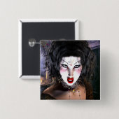 Mooie Gothische Kunst Vierkante Button 5,1 Cm (Voorkant /achterkant)