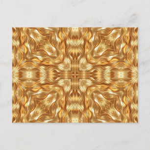 Mooie gouden abstracte patroon briefkaart