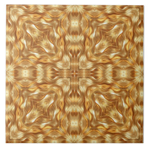 Mooie gouden abstracte patroon tegeltje