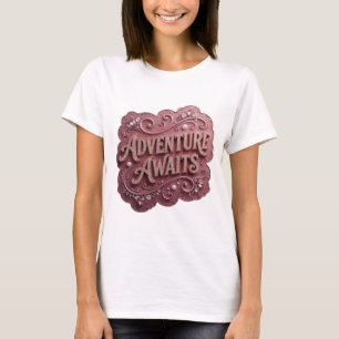 Mooie Gouden AVONTUUR WACHTT Eigen T-shirt