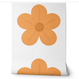 Mooie Gouden Bloesem Bloemmotief Behang