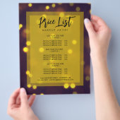 Mooie Gouden Glitters aanbieding promo  Flyer (Hand)