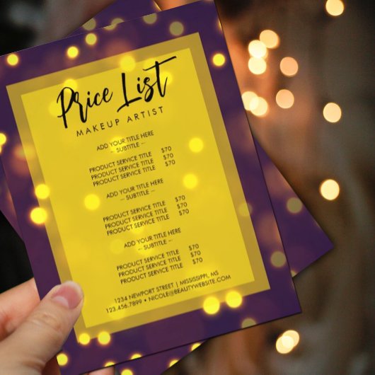 Mooie Gouden Glitters aanbieding promo  Flyer