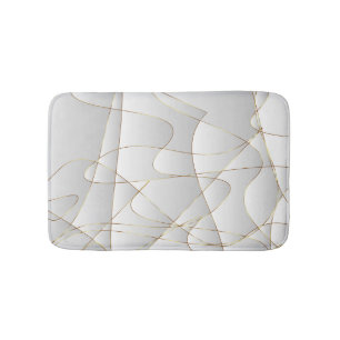 Mooie gouden lijnen badmat