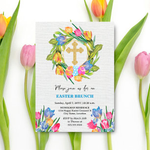 Mooie gouden rastereieren Tulpen Kaart