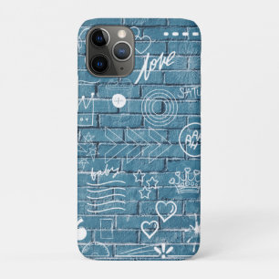 Mooie graffiti-kunst op wandgroene kalligrafie iPhone 11 pro hoesje
