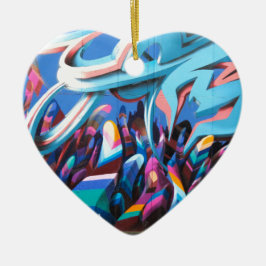 Mooie Graffiti Muur Keramisch Ornament
