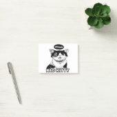 Mooie grappige coole kat 1 post-it® notes (Kantoor)