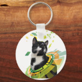 Mooie grappige kat sleutelhanger (Voorkant)