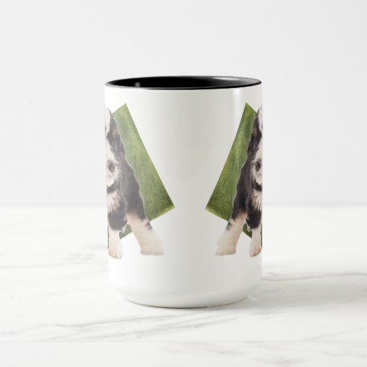 Mooie Green Bernedole Puppy Art Mok (Midden)