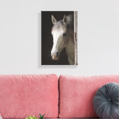 Mooie Grijze Merrie PAARDEN Canvas Afdruk (Insitu (Woonkamer))