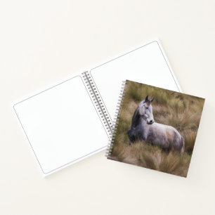 Mooie grijze paard notitieboek
