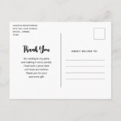 Mooie Grijze Wolf in een Donker Bos Dank u Briefkaart (Achterkant)