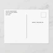 Mooie Grijze Wolf in een Donker Bos Verjaardag Uitnodiging Briefkaart (Achterkant)