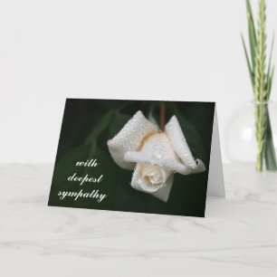 Mooie groene bladeren Witte rozen Bloemsympathie Kaart