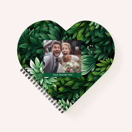 Mooie groene bloemenschets notitieboek (Voorkant)