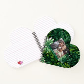 Mooie groene bloemenschets notitieboek (Binnen)