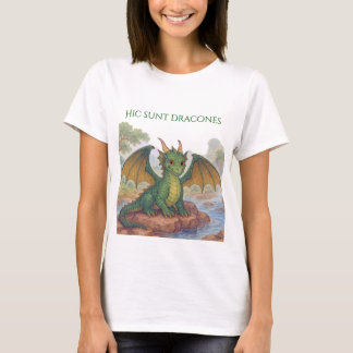 Mooie groene draak t-shirt