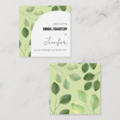 Mooie groene eucalyptusbladeren uitnodiging  (Voorkant / Achterkant)