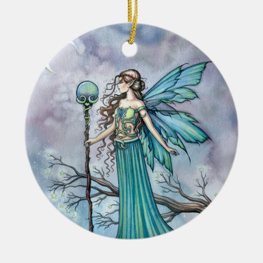 Mooie groene fee Ornament door Molly Harrison (Voorkant)